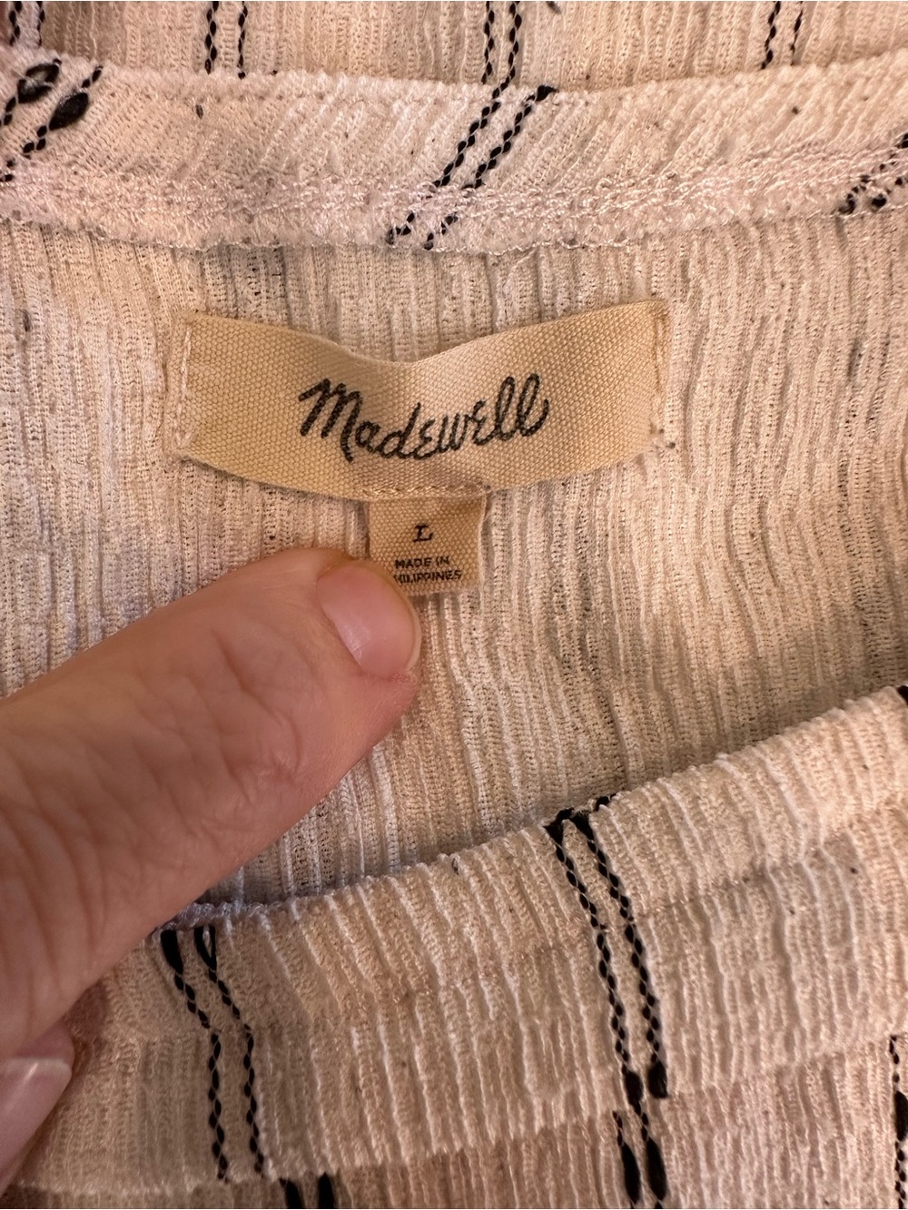 Madewell White Sleeveless Crop Pullover Size Large - Picture 3 of 8
